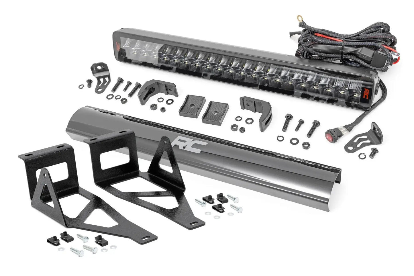 Rough Country LED Light Kit | Bumper Mount | 20" Spectrum Dual Row | Ford F-250/F-350 Super Duty (05-07) by Rough Country