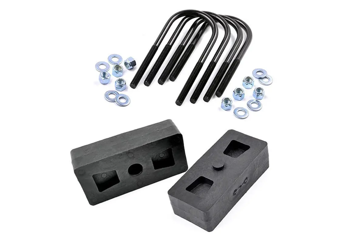 Rough Country 1 Inch Block & U-Bolt Kit | Ford F-150 2WD/4WD (1997-2003) by Rough Country