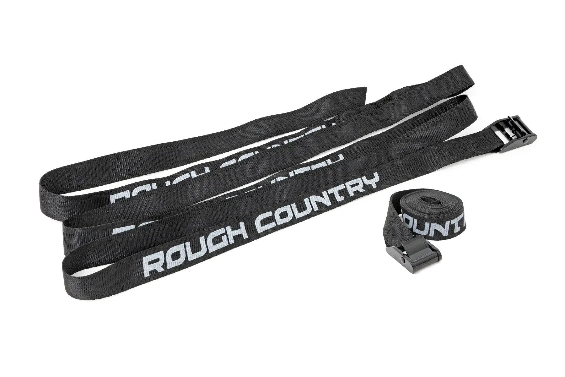 Rough Country Cargo Tie-Down Straps | Cam Buckle | 1" X 9' | Pair by Rough Country