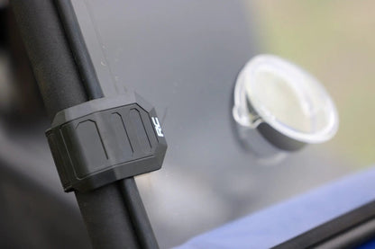Rough Country Vented Full Windshield | Scratch Resistant | Yamaha Rhino 450/Rhino 700 by Rough Country