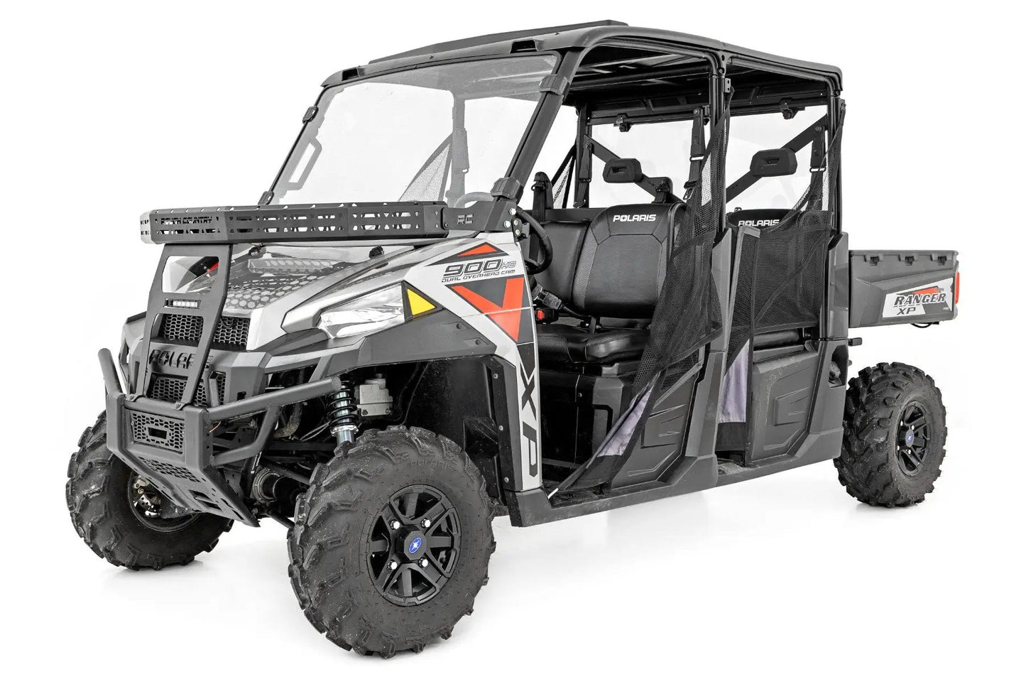 Rough Country Front Cargo Rack | 6" Black Slimline | Polaris Ranger XP 900/Ranger XP 1000 by Rough Country