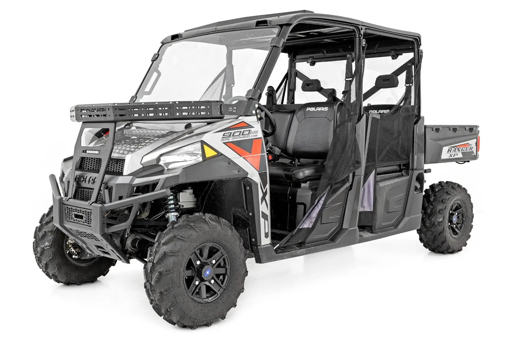 Rough Country Front Cargo Rack | 6" Black Slimline | Polaris Ranger XP 900/Ranger XP 1000 by Rough Country