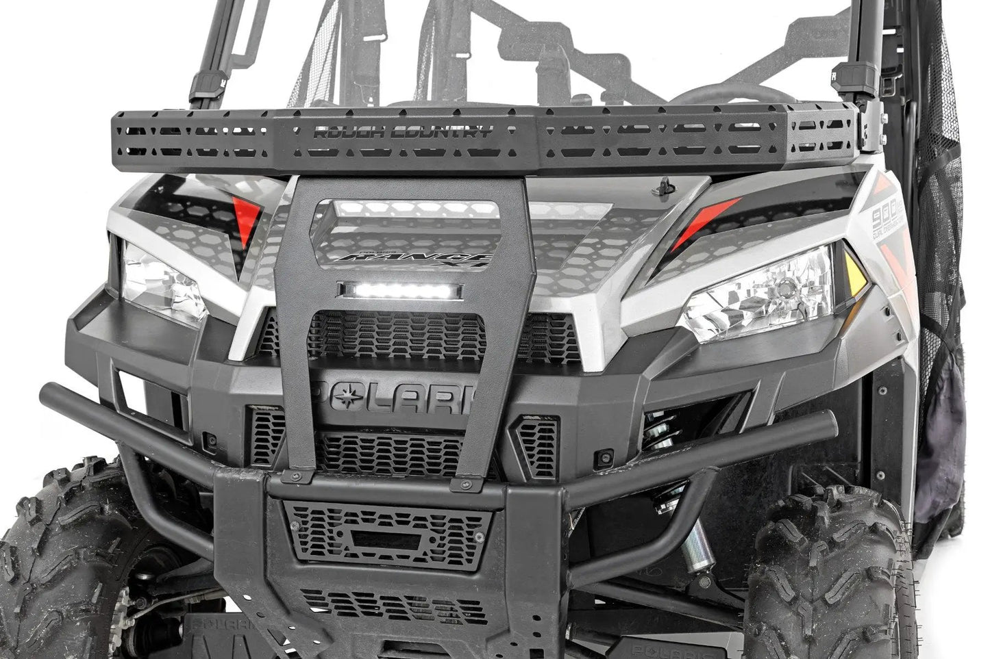 Rough Country Front Cargo Rack | 6" Black Slimline | Polaris Ranger XP 900/Ranger XP 1000 by Rough Country