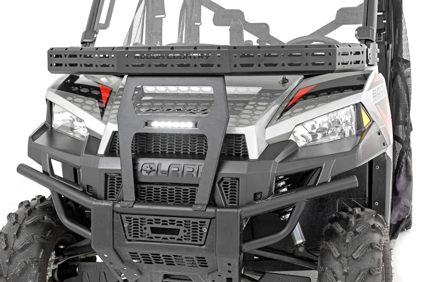 Rough Country Front Cargo Rack | 6" Black Slimline | Polaris Ranger XP 900/Ranger XP 1000 by Rough Country