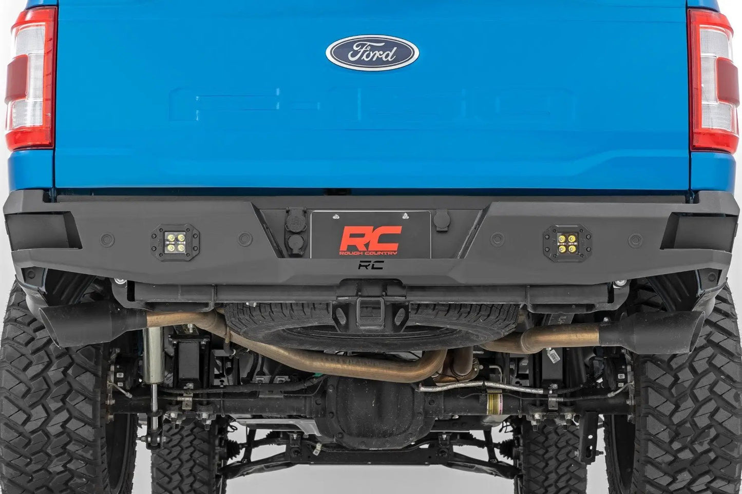 Rough Country 2 Inch Black Series LED Light Pods | Flush Mount | Cool White DRL by Rough Country