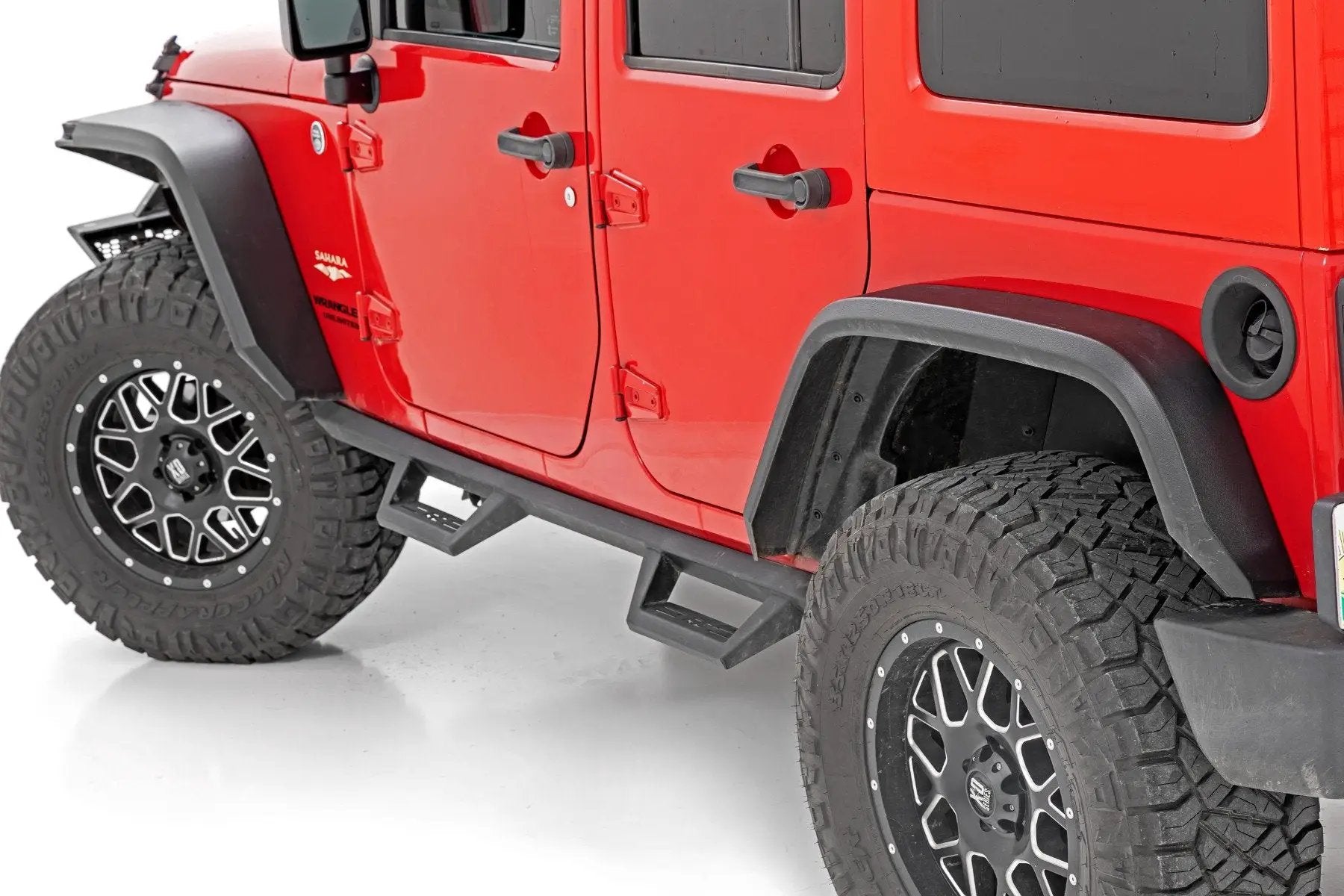 Rough Country High Clearance LED Flat Fender Flare Kit | UV Treated | Jeep Wrangler JK (07-18) by Rough Country