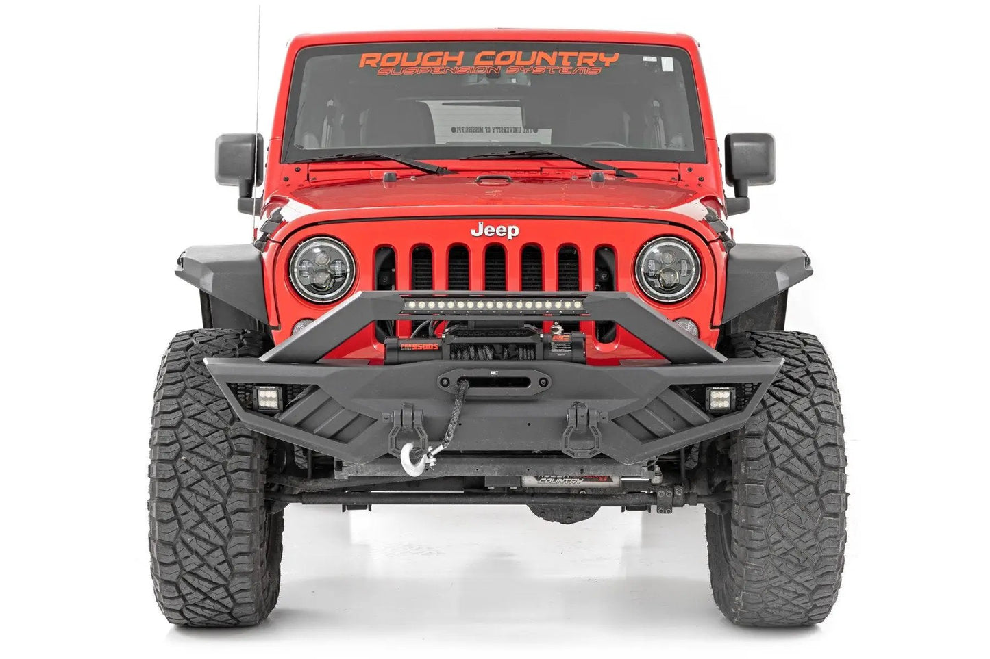 Rough Country High Clearance LED Flat Fender Flare Kit | UV Treated | Jeep Wrangler JK (07-18) by Rough Country