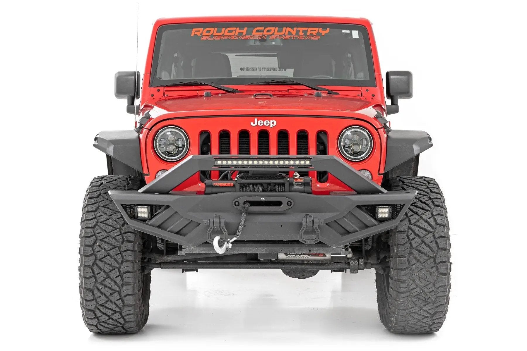Rough Country High Clearance LED Flat Fender Flare Kit | UV Treated | Jeep Wrangler JK (07-18) by Rough Country