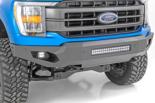 Parachoques delantero de alto despeje | Luces LED y placa protectora | Ford F-150 (21-23)