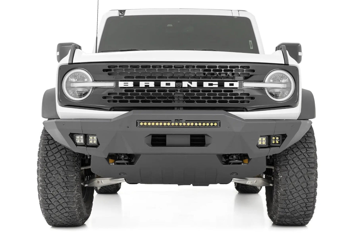 Rough Country Front Bumper | Modular | Full Wings | DRL | Ford Bronco 4WD (2021-2025) by Rough Country