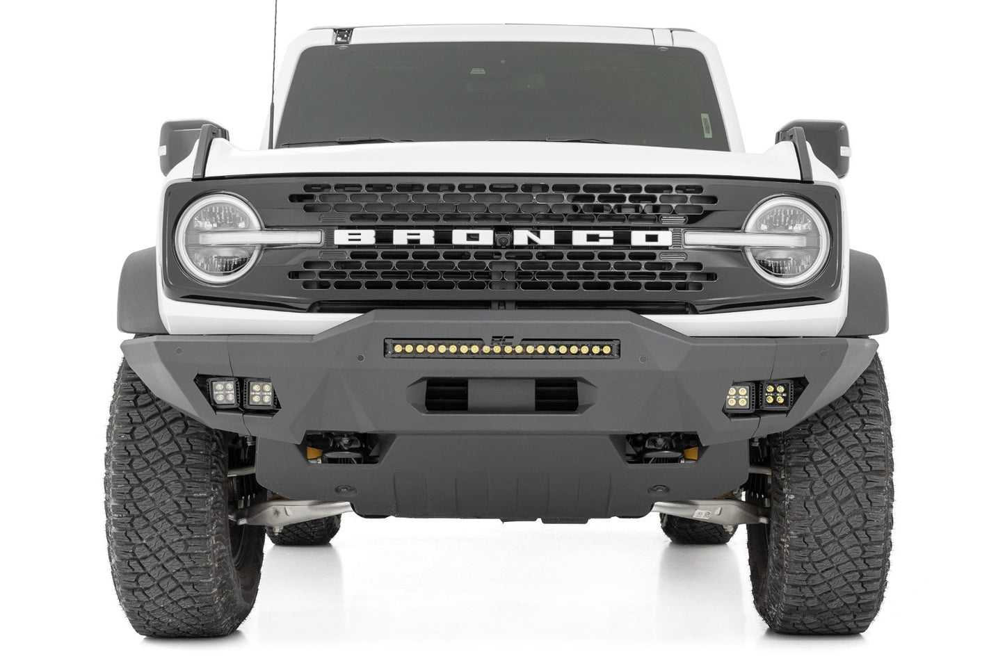 Передний бампер | Модульный | Полные крылья | Янтарные ДХО | Ford Bronco 4WD (2021-2025)