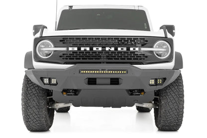 Rough Country Front Bumper | Modular | Full Wings | Flood | Fog | Ford Bronco 4WD (21-25) by Rough Country