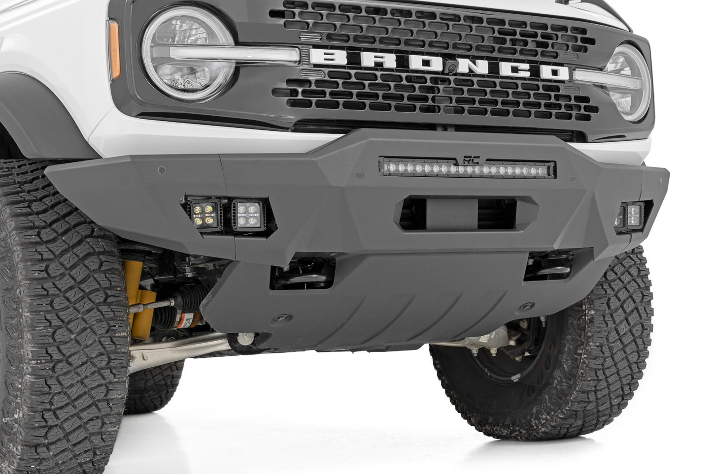 Передний бампер | Модульный | Полные крылья | Янтарные ДХО | Ford Bronco 4WD (2021-2025)