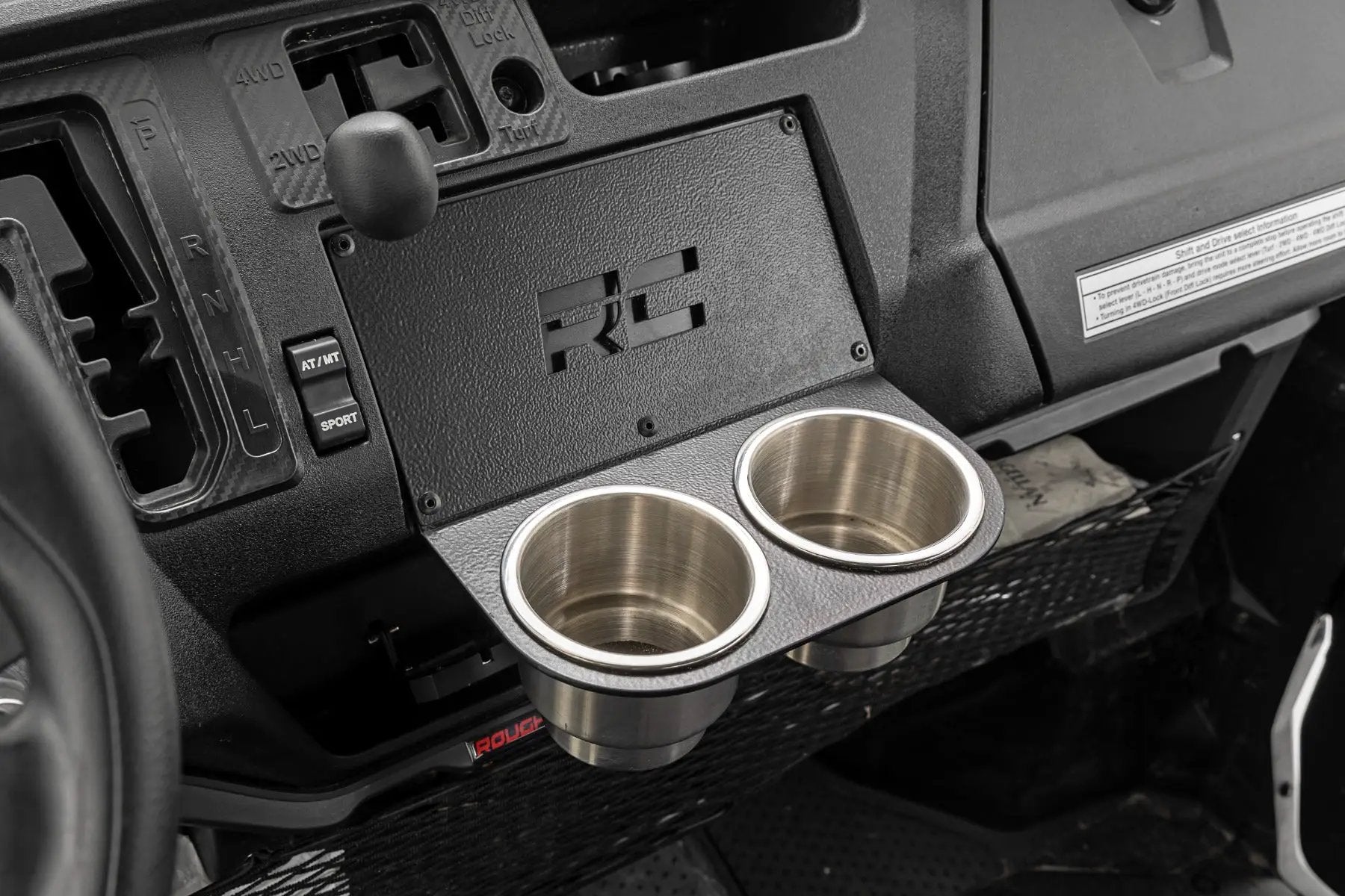Rough Country Cup Holder | MLC-8 Mount | Honda Pioneer 1000 by Rough Country