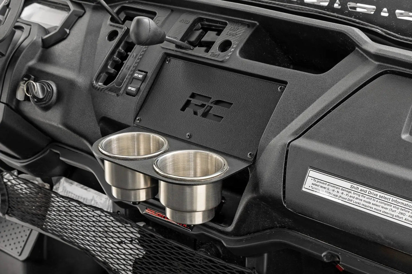 Rough Country Cup Holder | MLC-8 Mount | Honda Pioneer 1000 by Rough Country