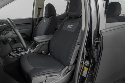 Rough Country Seat Covers | Front Bucket | Rear Bench | Chevy/GMC Canyon/Colorado (15-22) by Rough Country