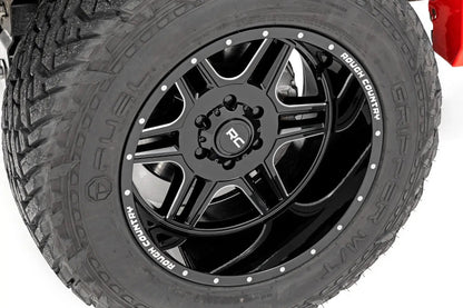 Rough Country 92 Series Wheel | Machined One-Piece | Gloss Black | 20x12 | 6x5.5 | -44mm by Rough Country