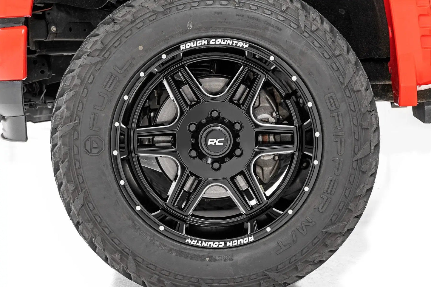 Rough Country 92 Series Wheel | Machined One-Piece | Gloss Black | 20x12 | 6x5.5 | -44mm by Rough Country