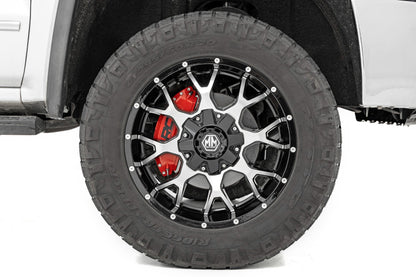 Rough Country Caliper Covers | Front and Rear | Red | Chevy/GMC Sierra 1500 (19-26)/Silverado 1500 (19-26)