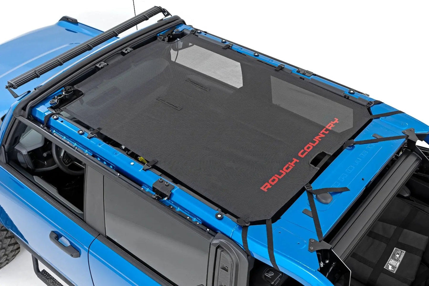 Rough Country Mesh Bikini Top Plus | Black | Ford Bronco 4WD (2021-2025) by Rough Country