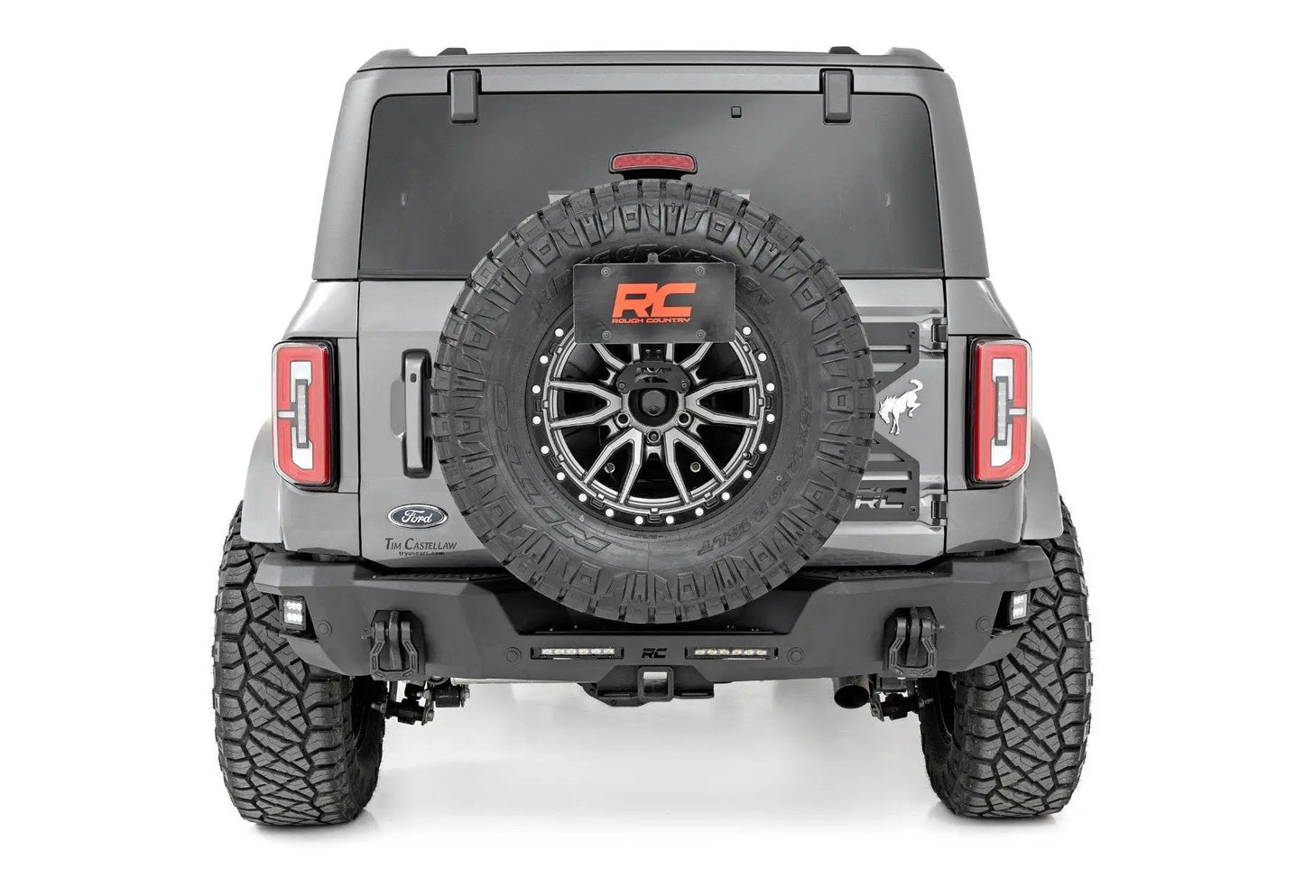 Rough Country Rear Bumper | Black Series LED | Flood | Ford Bronco 4WD (2021-2025) by Rough Country