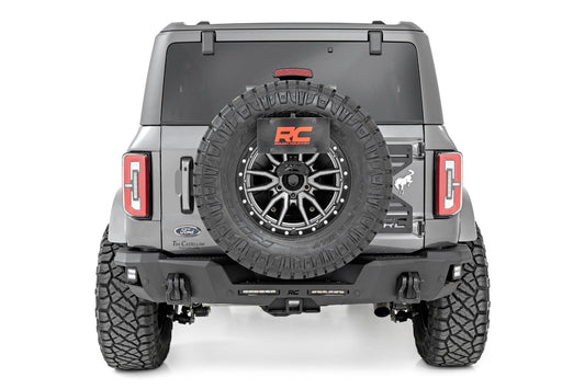 Rough Country Rear Bumper | Black Series LED | Flood | Ford Bronco 4WD (2021-2025)