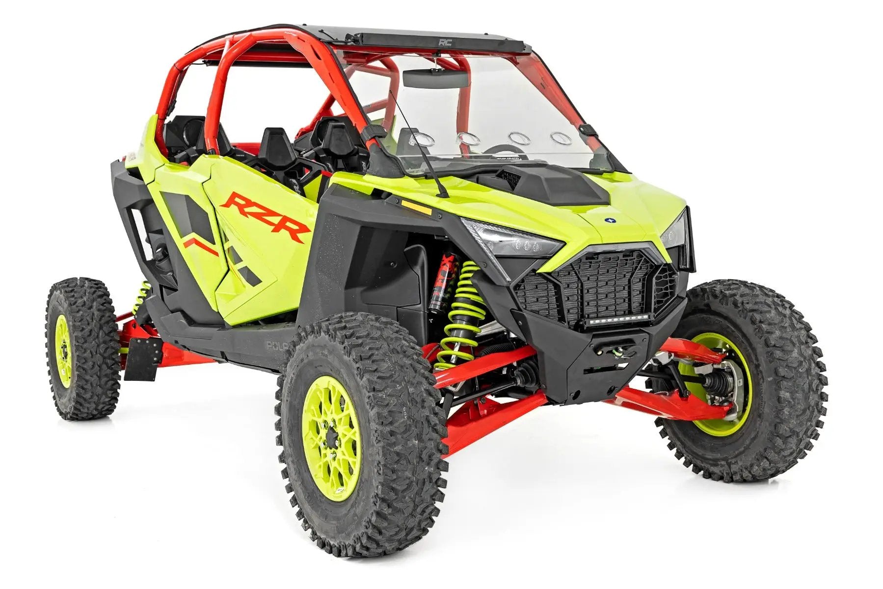 Rough Country Vented Full Windshield | Scratch Resistant | Polaris RZR Turbo R by Rough Country