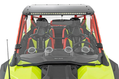 Rough Country Vented Full Windshield | Scratch Resistant | Polaris RZR Turbo R by Rough Country