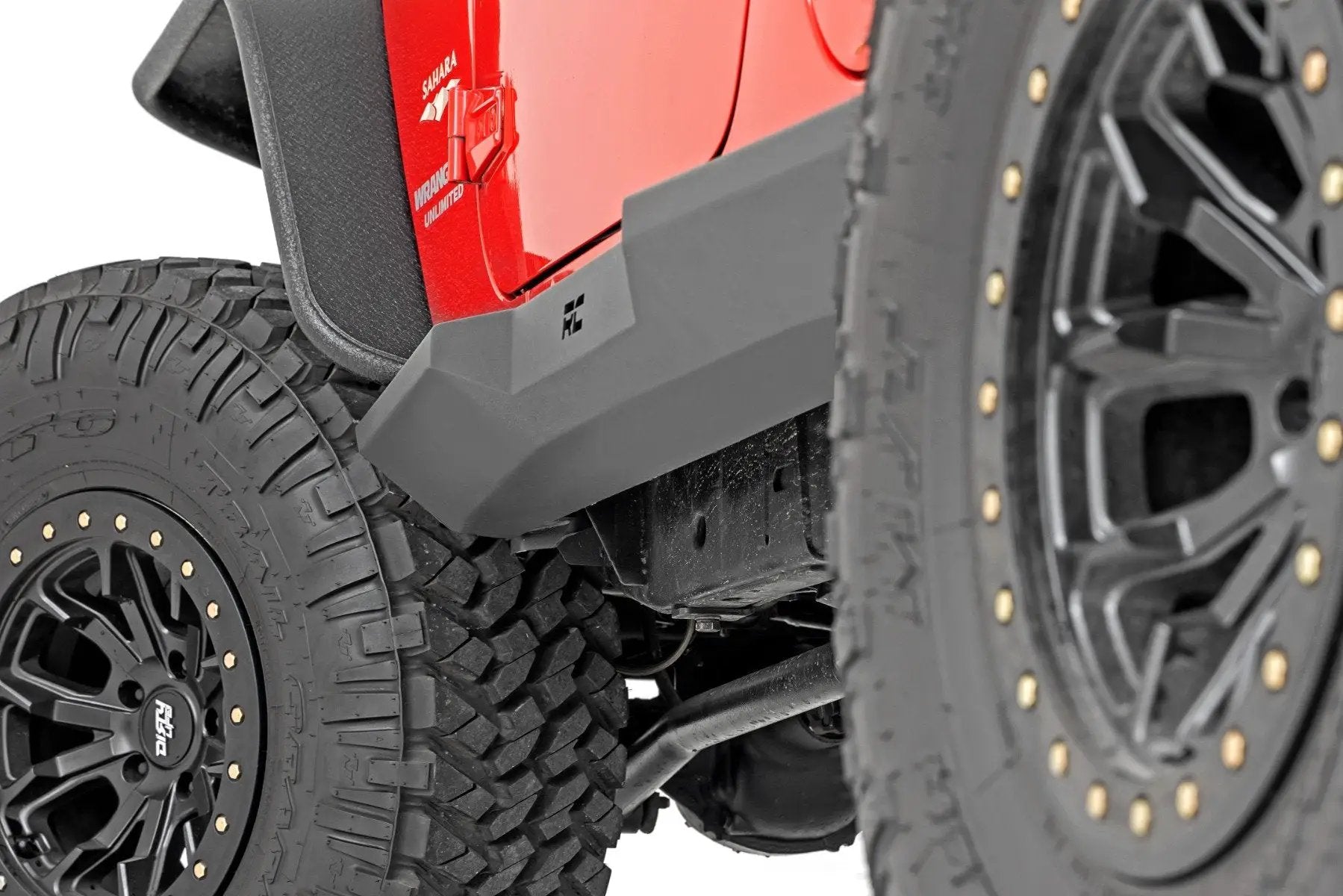 Rough Country Rock Sliders | Heavy Duty | 4-Door | Jeep Wrangler Unlimited 2WD/4WD (07-18) by Rough Country