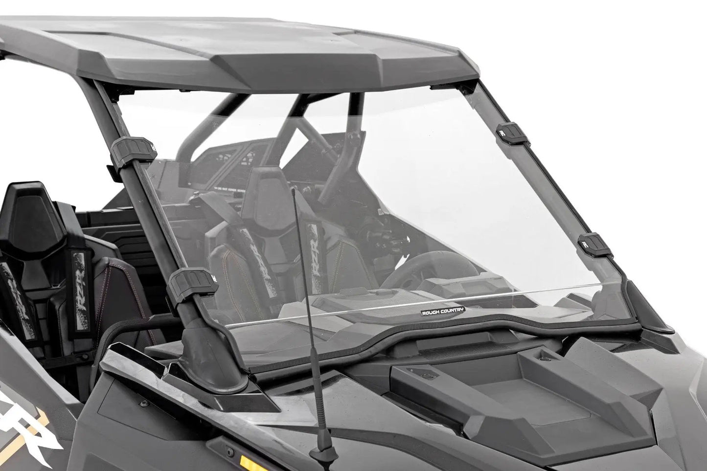 Rough Country Full Windshield | Scratch Resistant | Polaris RZR Turbo R by Rough Country
