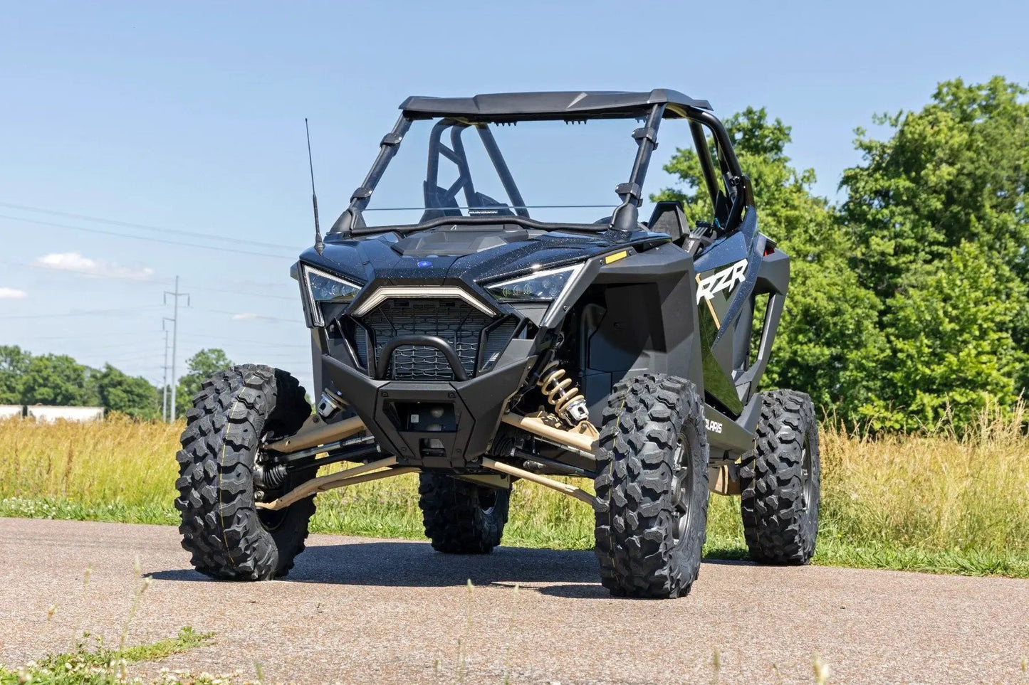 Rough Country Full Windshield | Scratch Resistant | Polaris RZR Turbo R by Rough Country