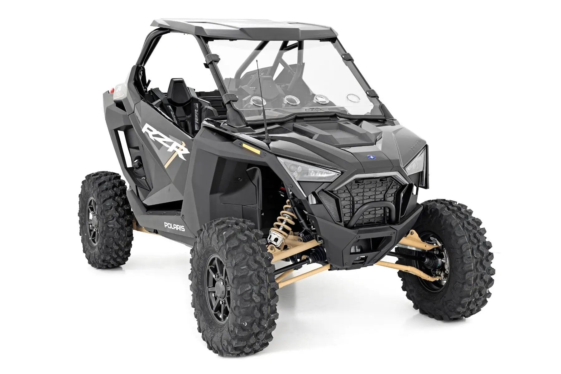 Rough Country Vented Full Windshield | Scratch Resistant | Polaris RZR Turbo R 4 by Rough Country
