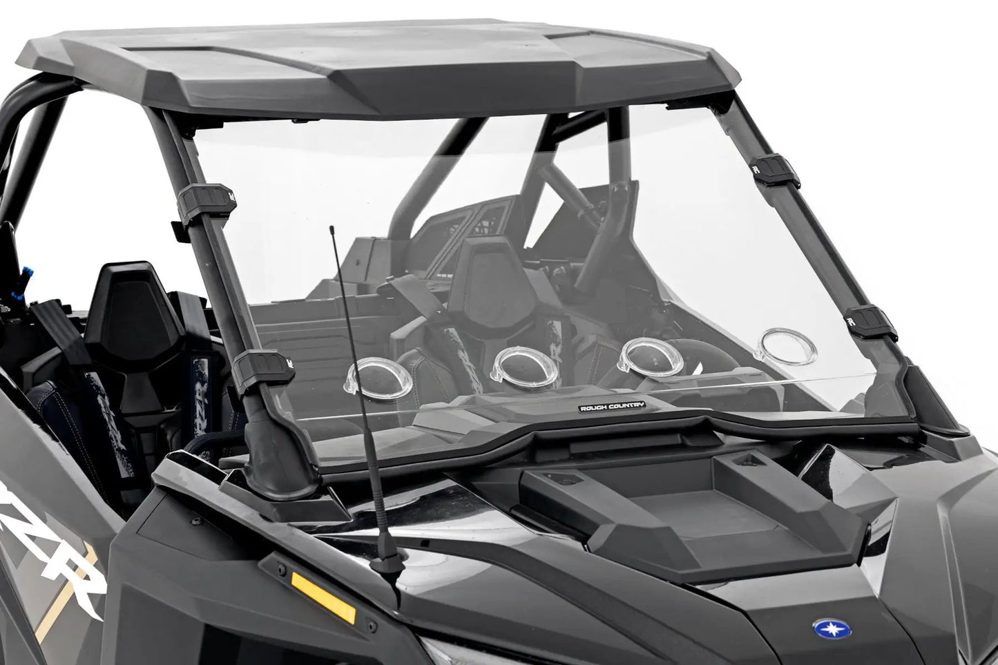 Rough Country Vented Full Windshield | Scratch Resistant | Polaris RZR Turbo R 4 by Rough Country