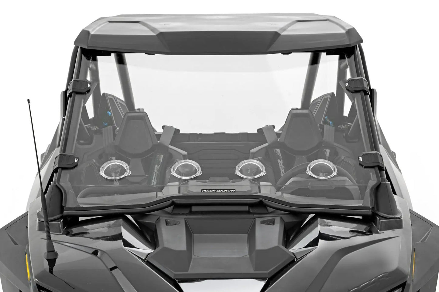 Rough Country Vented Full Windshield | Scratch Resistant | Polaris RZR Turbo R 4 by Rough Country