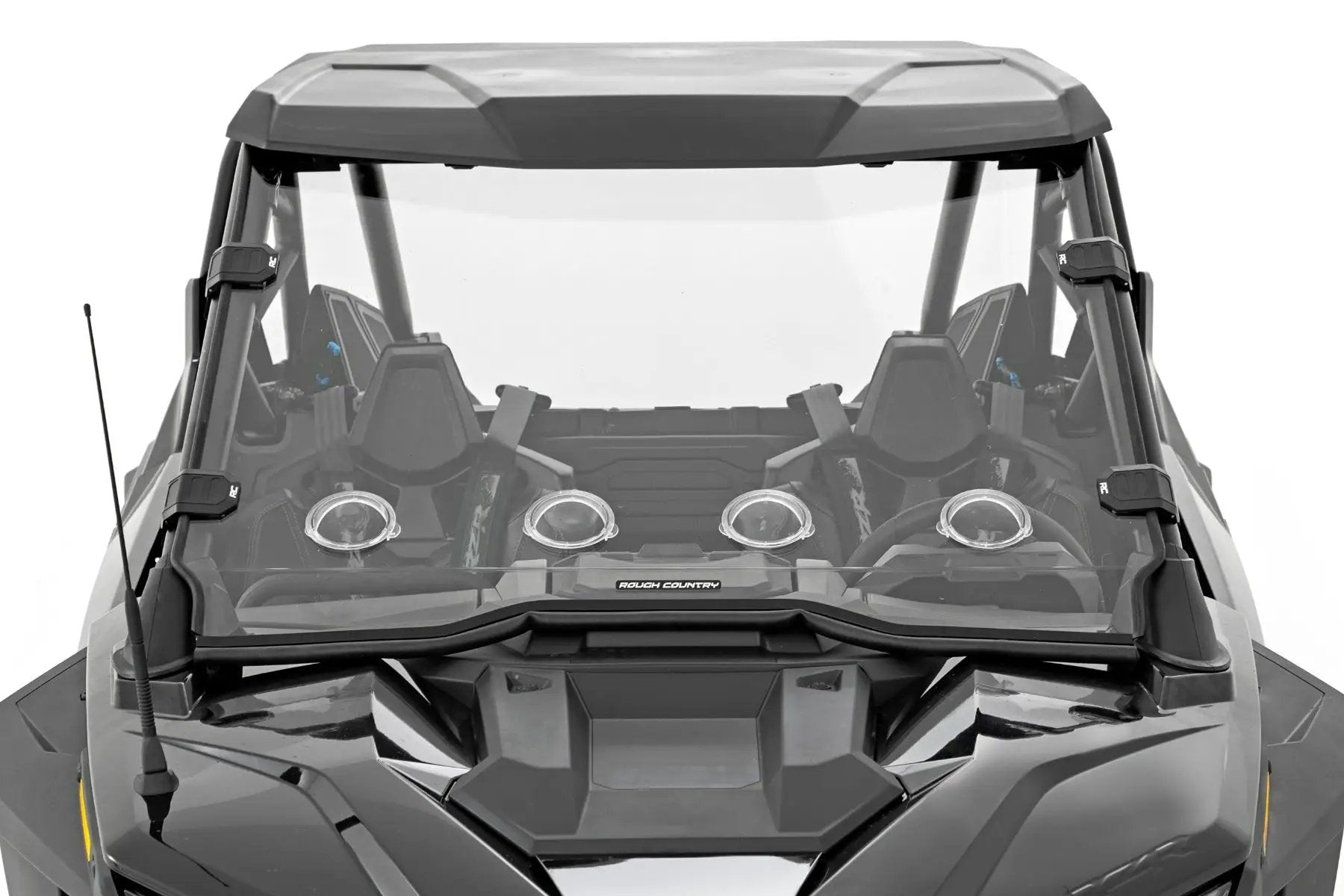 Rough Country Vented Full Windshield | Scratch Resistant | Polaris RZR Turbo R 4 by Rough Country