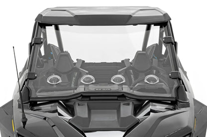 Rough Country Vented Full Windshield | Scratch Resistant | Polaris RZR Turbo R 4 by Rough Country