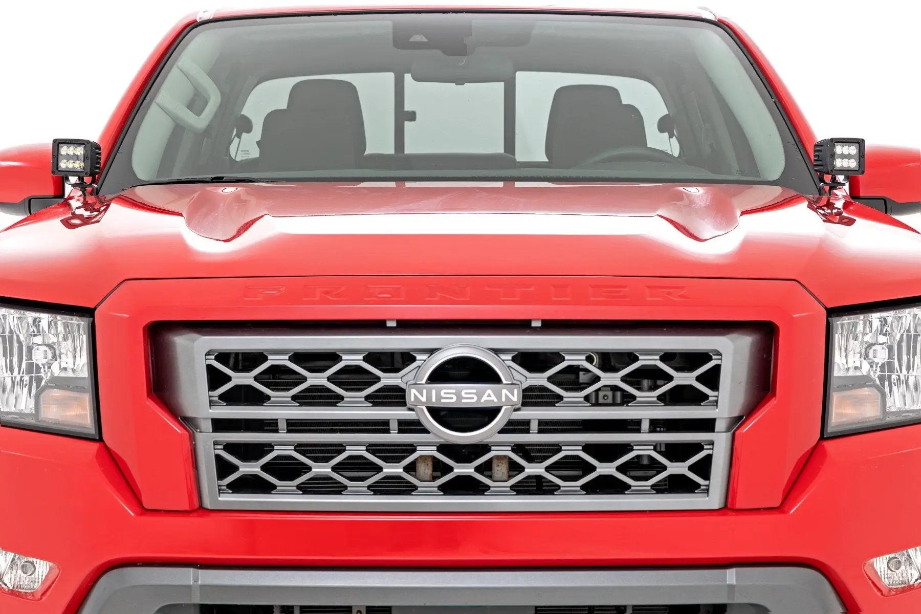 Rough Country LED Light Kit | Ditch Mount | 2" Black Pair | White DRL | Nissan Frontier (22-26) by Rough Country