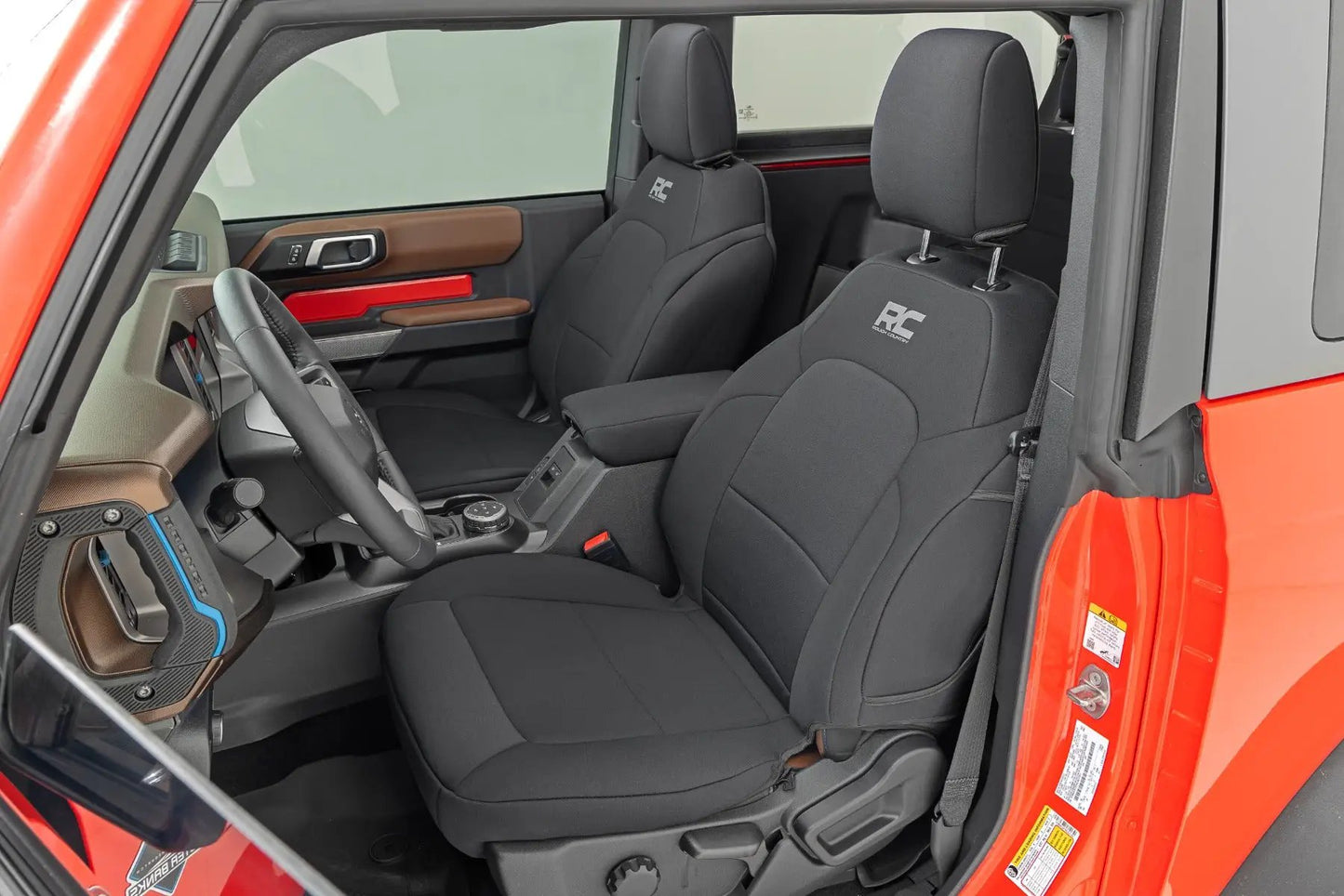 Rough Country Seat Covers | Bucket Seats | FR & RR | Ford Bronco (2 Door) 4WD (2021-2025) by Rough Country
