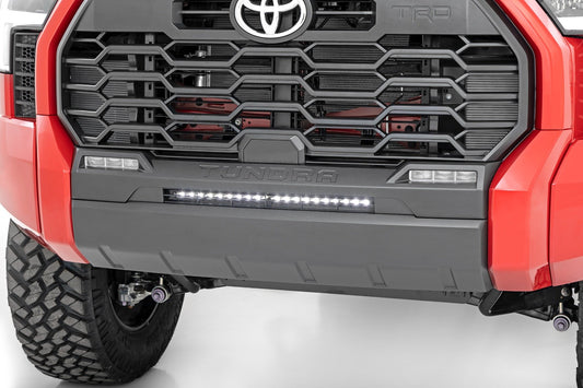 Kit de luces LED | Montaje en parachoques | Línea delgada negra de 20" | Toyota Tundra (22-26)