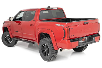 Rough Country Oval Nerf Steps | Crew Cab | Black | Toyota Tundra 2WD/4WD (2022-2026) by Rough Country