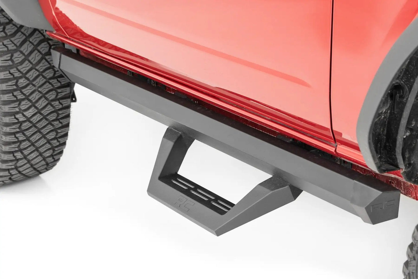 Rough Country SRX2 Adjustable Aluminum Step | Ford Bronco (2 Door) 4WD (2021-2025) by Rough Country
