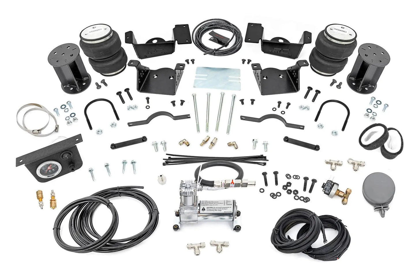 Rough Country Air Spring Kit w/compressor | 7 Inch Lift Kit | Chevy/GMC 2500HD/3500HD (20-26) by Rough Country