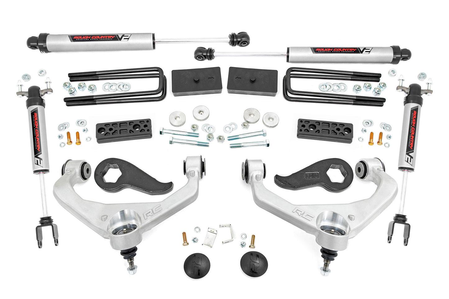Rough Country 3 Inch Lift Kit | UCAs | V2 | Chevy/GMC 2500HD/3500HD (20-26)