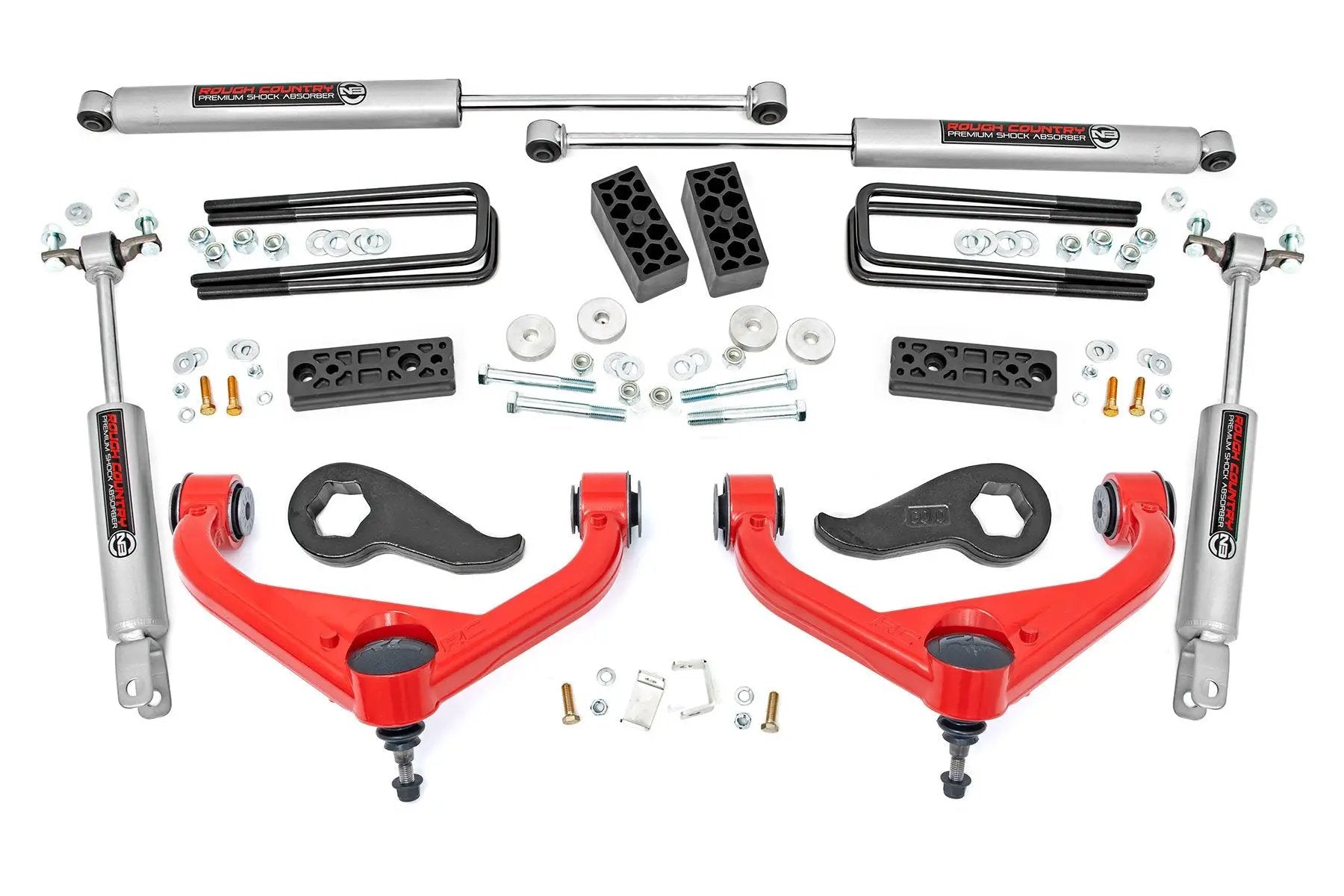 Rough Country 3 Inch Lift Kit | Chevy/GMC Sierra 3500 HD/Silverado 3500 HD 2WD/4WD (20-26) by Rough Country