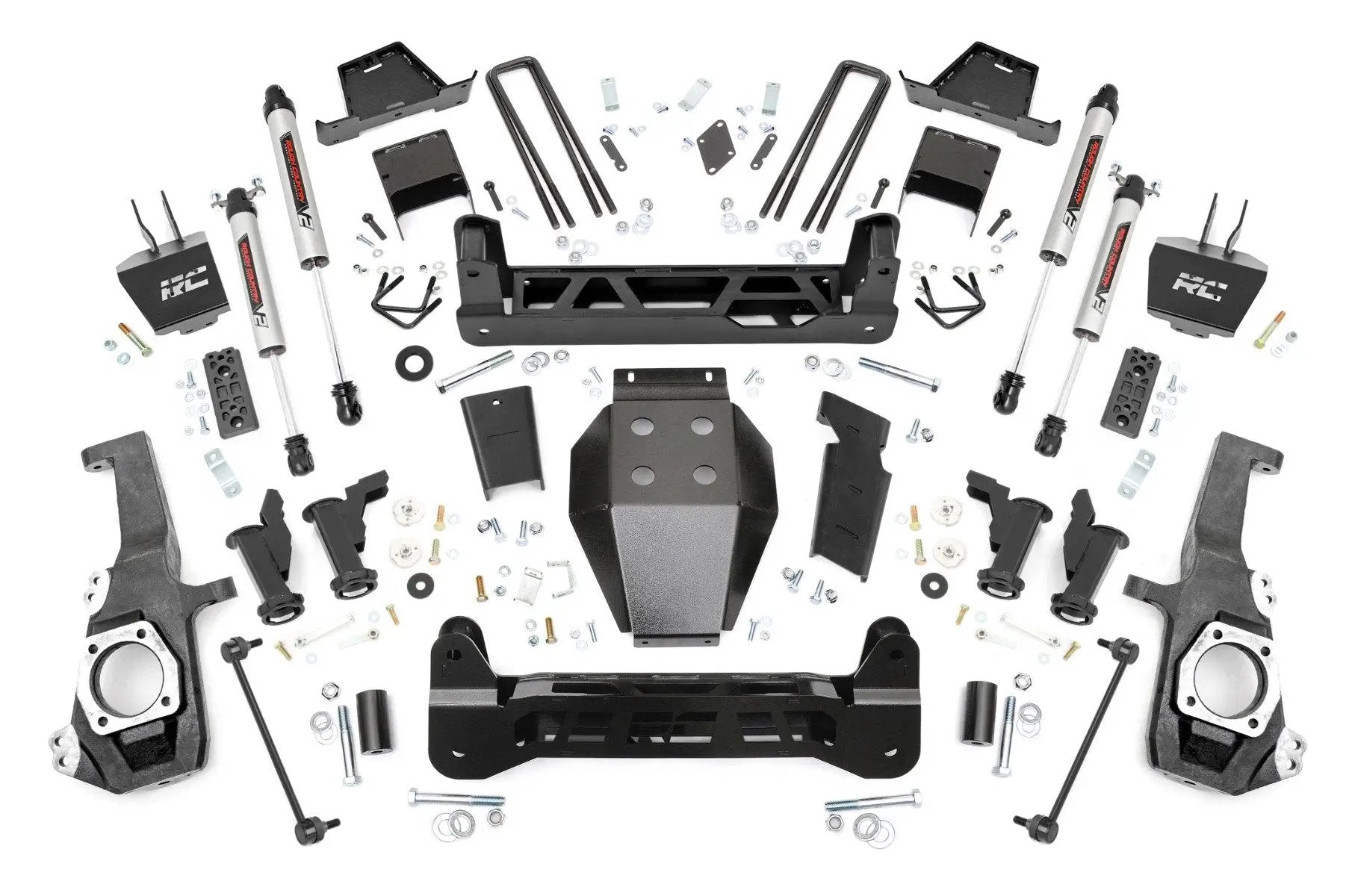 Rough Country 7 Inch Lift Kit | Torsion Drop | V2 | w/ Overloads | Chevy/GMC 2500HD/3500HD (20-26) by Rough Country