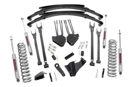 Kit de elevación de 6 pulgadas | Gas | 4 eslabones | Resortes traseros | Ford F-250/F-350 Super Duty (05-07)