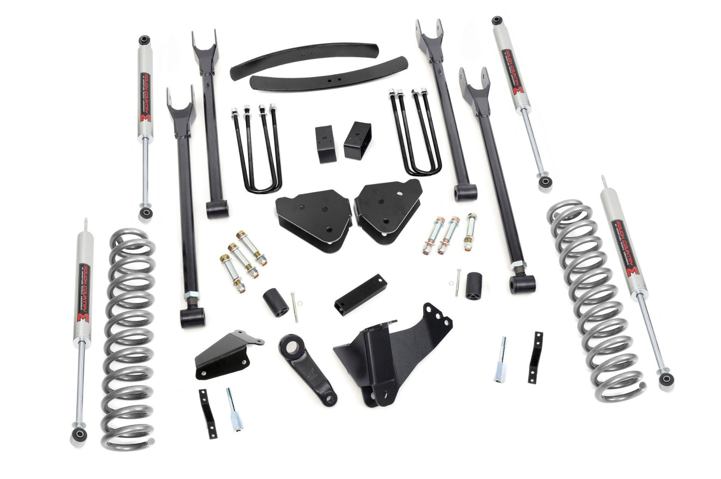 Kit de suspensión de 6 pulgadas | Gasolina | 4 brazos de control | M1 | Barra estabilizadora | Ford F-250/F-350 Super Duty (05-07)