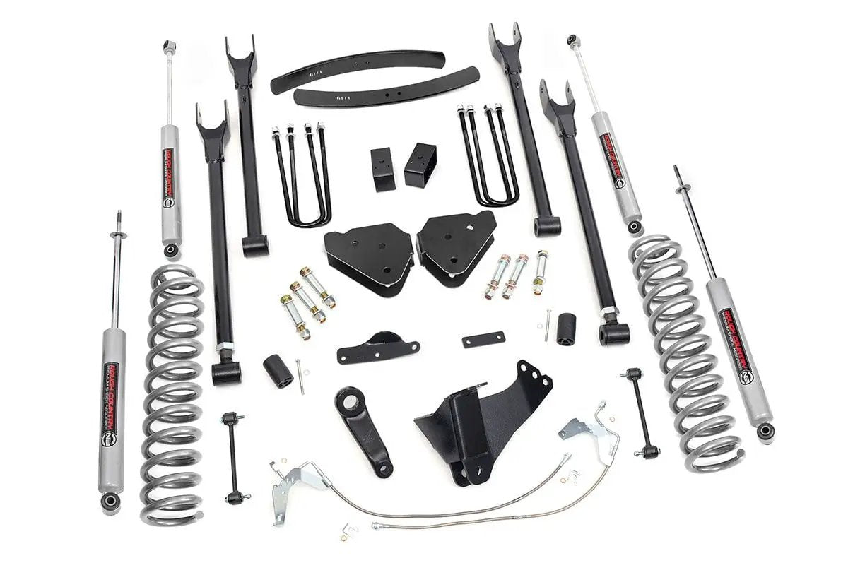 Rough Country 6 Inch Lift Kit | Diesel | 4 Link | Ford F-250/F-350 Super Duty 4WD (08-10) by Rough Country
