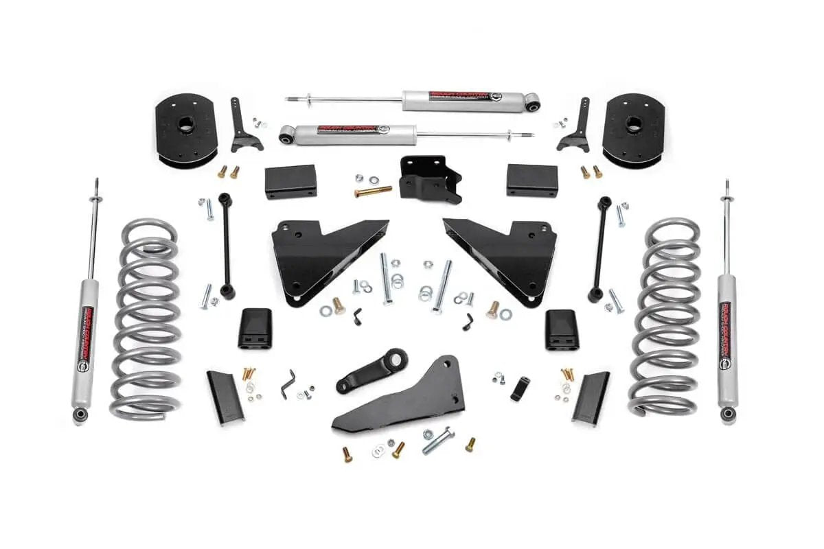 Rough Country 5 Inch Lift Kit | FR Gas Coil | Radius Arm Drop | Ram 2500 4WD (2014-2018) by Rough Country