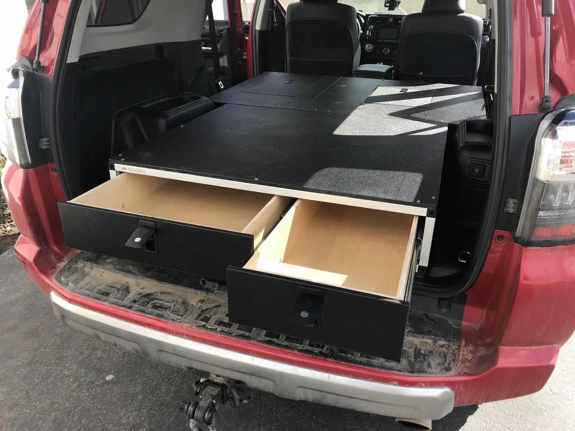 Stealth Sleep and Storage Package with Fitted Top Plate for Toyota 4Runner 2010-2024 5th Gen. by Goose Gear